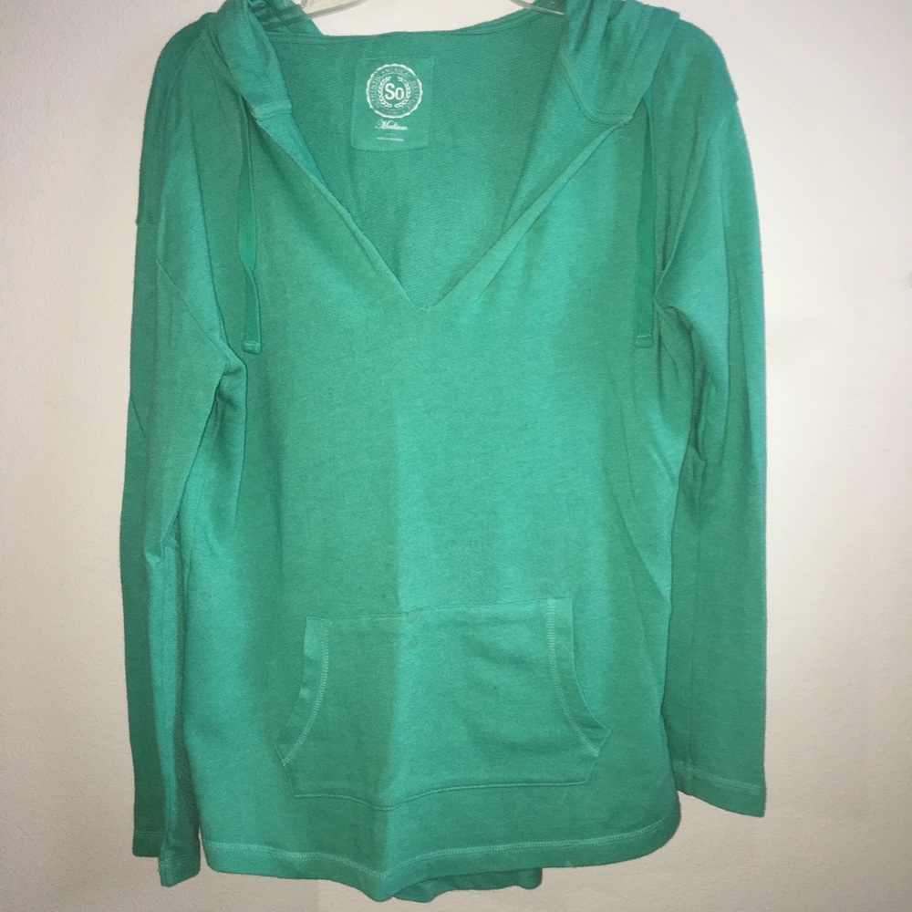 Greenish blue sweatshirt